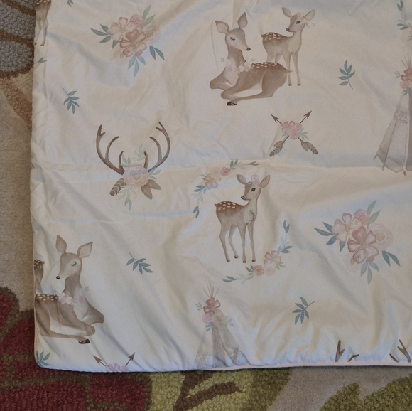 Sweet JOJO Designs Deer Floral Crib Comforter, Microfiber - Picture 5 of 11